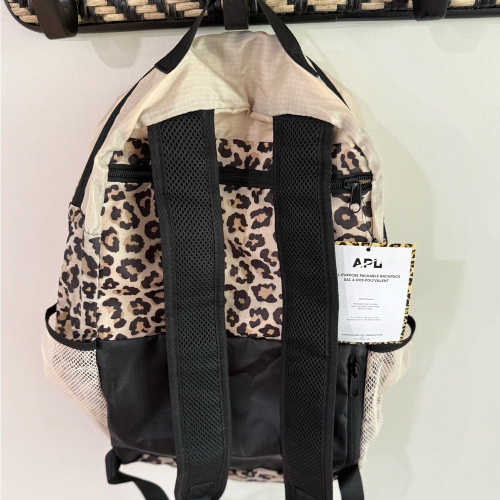 APL Lightweight Packable Backpack - Leopard Print - NWT - Picture 9 of 9